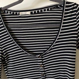 Marine Layer Soft Striped Scoop Neck Shirt Excellent Condition Size Small